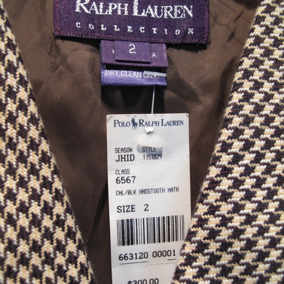 Ralph Lauren Purple Label Houndstooth Vest - Picture 2 of 3